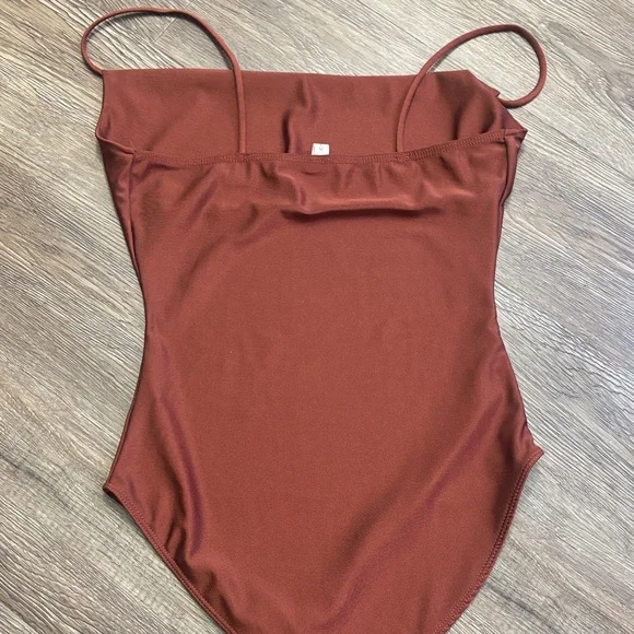 Chocolate Rust Brown Bodysuit - Picture 4 of 5